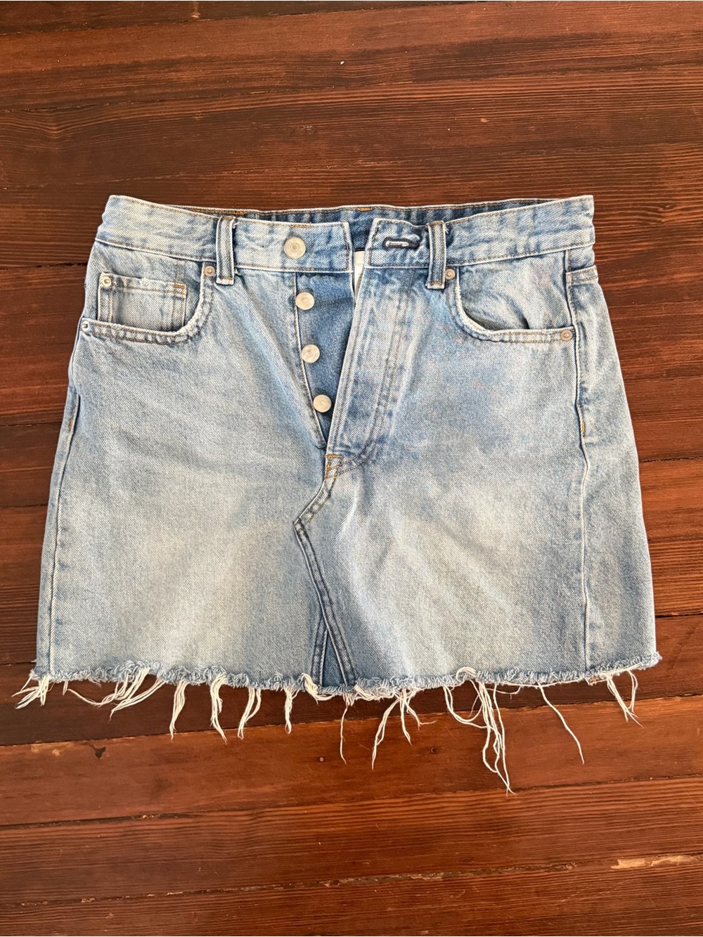 H&M Light Denim Mini Skirt